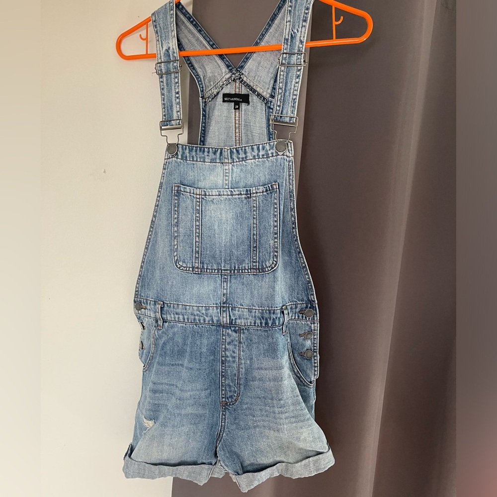 Jean short overalls great condition
